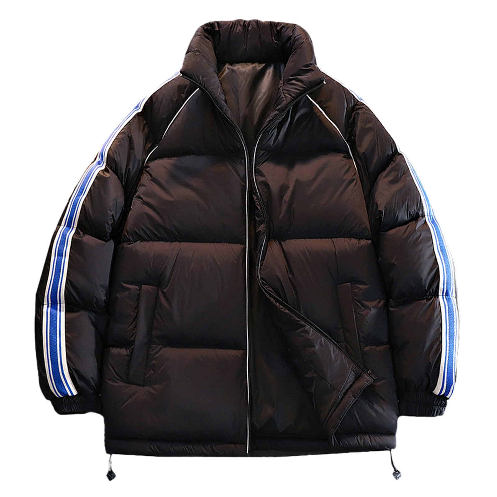Veste cuir homme blouson manteau hiver elegant et chaud - 5
