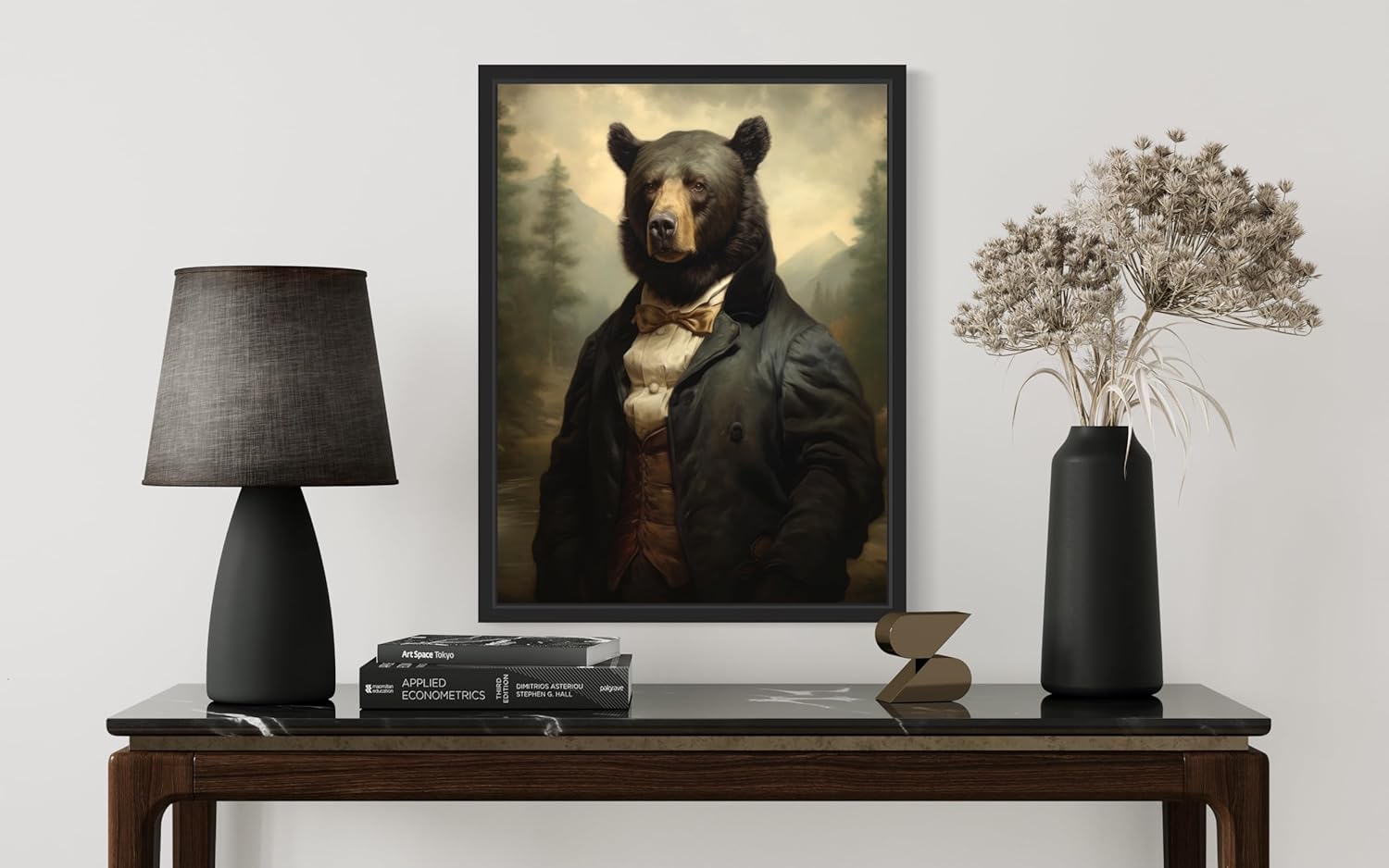 Black Bear Vintage Portrait Poster Art Print, Classic Animals Wall Decor Home Art for Bedroom, Mancave Painting, Living Room Bedroom 35 (Black Bear, 16 x 20 inches, Unframed) - Image 4