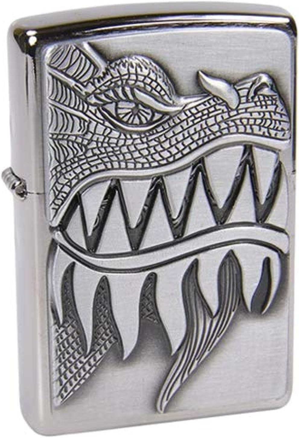 Fire Breathing Dragon Lighter - 28969, Brushed Chrome