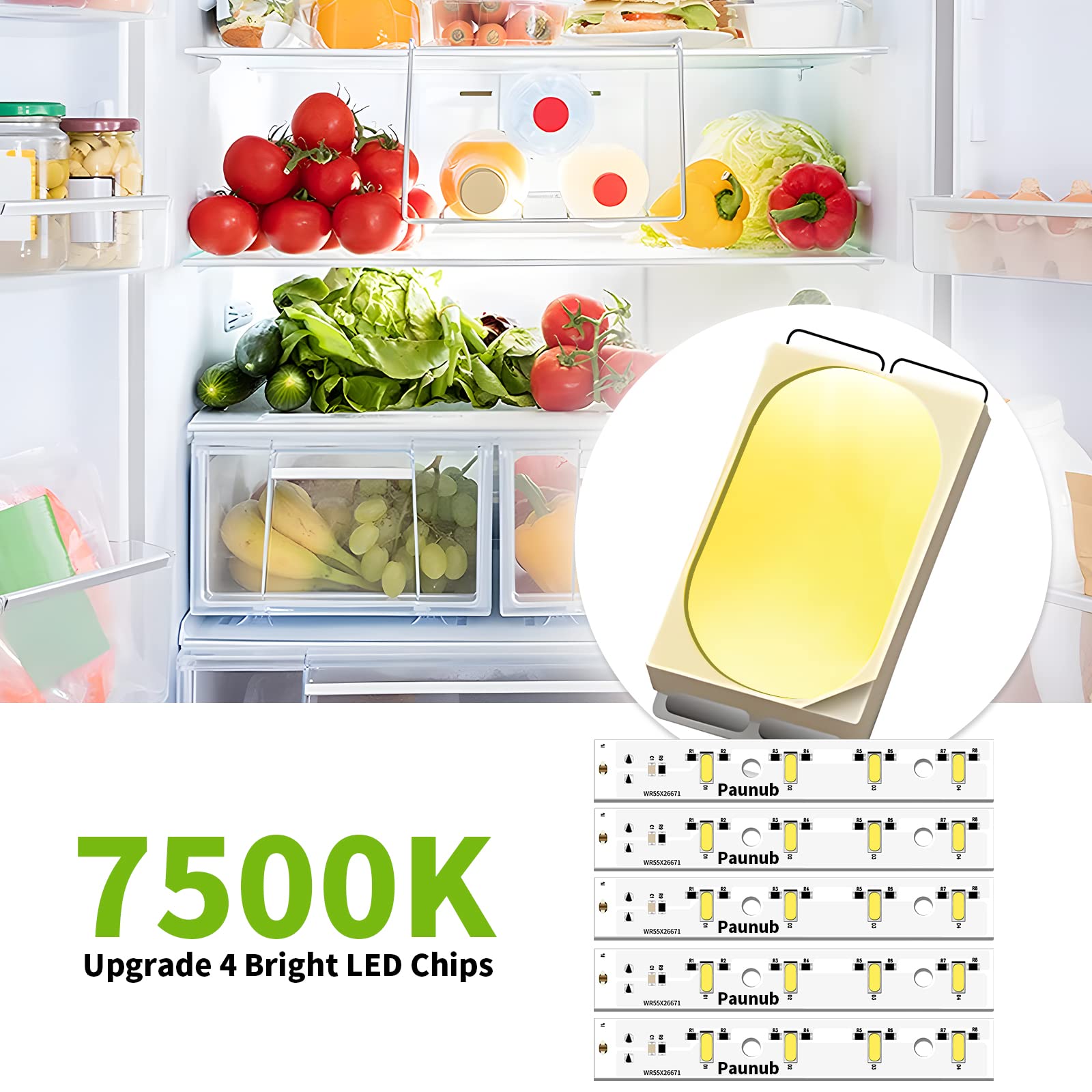 Amazon.com: New Upgraded WR55X26671 Led Light Board for GE Freezer