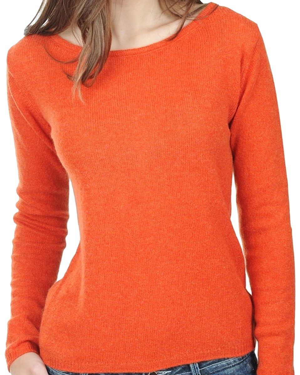 Balldiri kaszmirowy sweter damski, 100% kaszmir, okrągły dekolt, 2-nitkowy