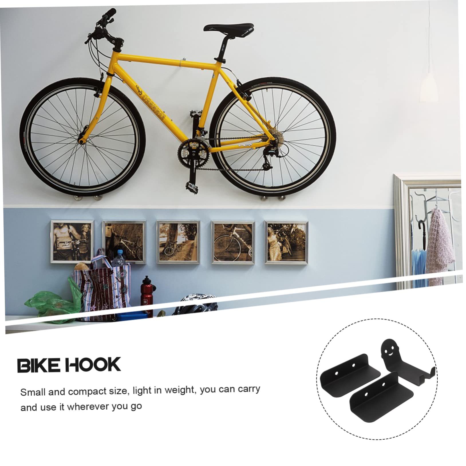 Supporto Da Parete Per Bicicletta Gancio Per Staffa Portabici Da Interno Montaggio Gancio Per Bicicletta Resistente Design Stabile e Pratico