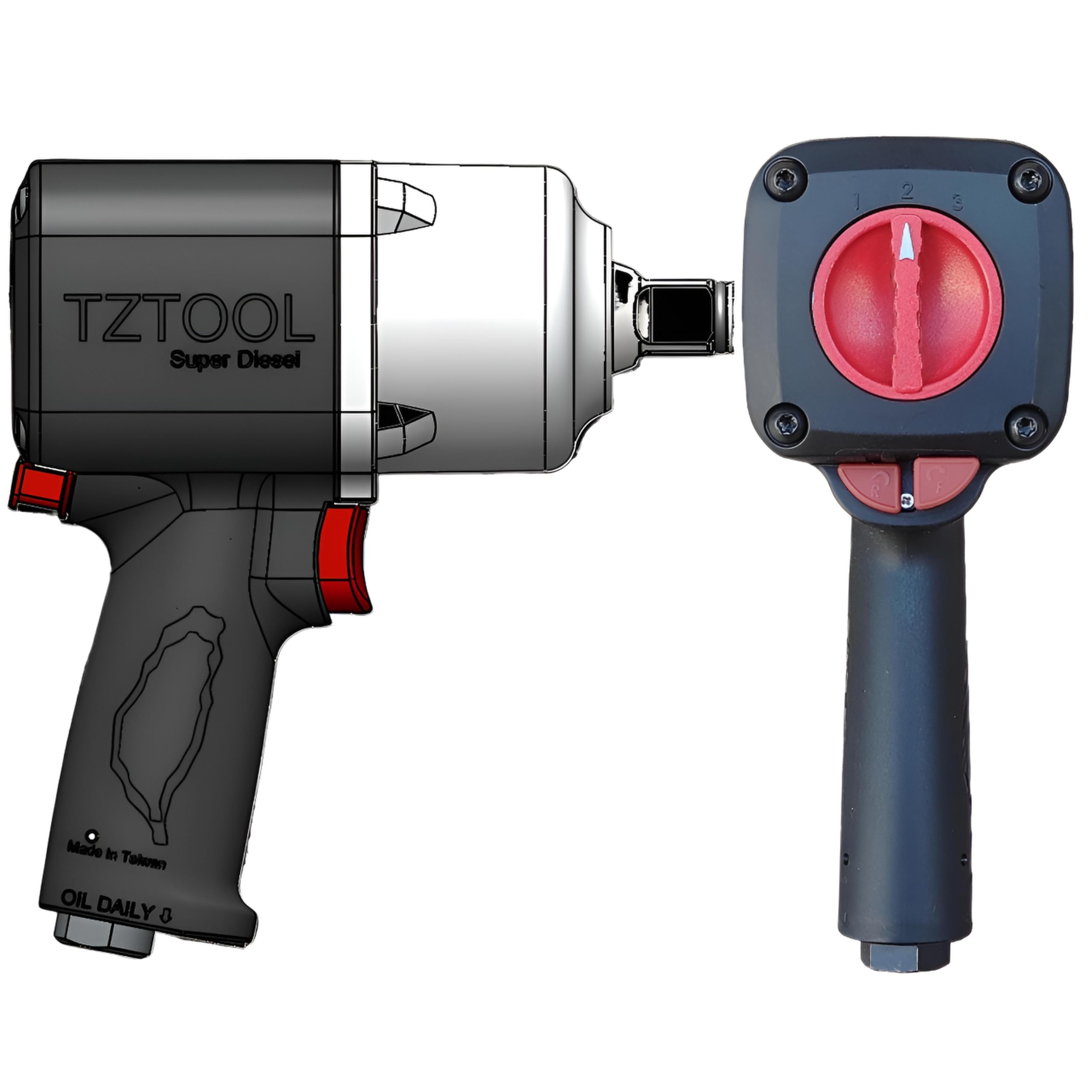 TZTOOL 3/4-Inch Driver air impact wrench