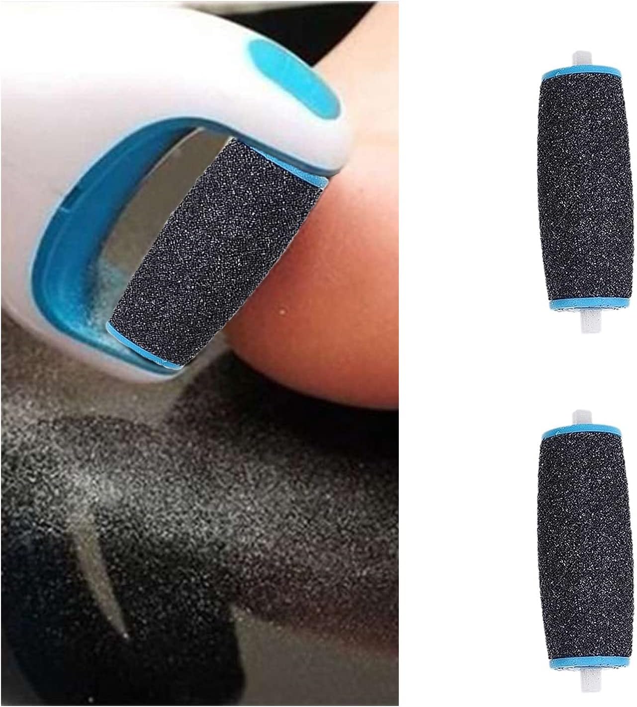 Foot File Replacement Rollers, 2 PCS Pedicure Hard Skin Remover Useful