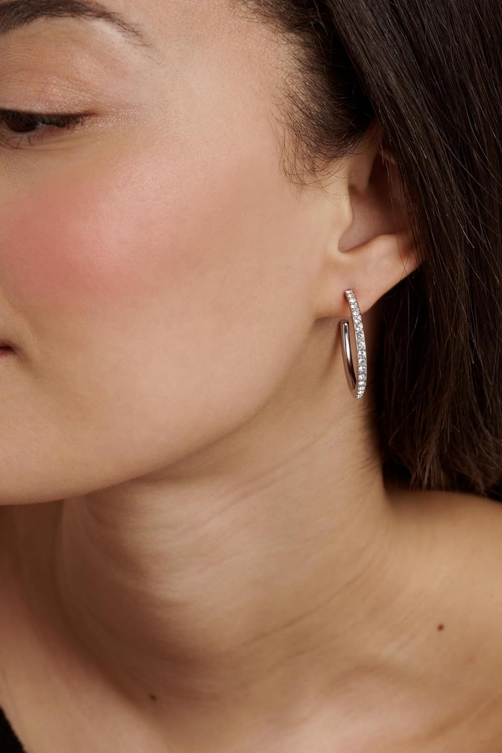 Ted Baker London Clanci Medium Crystal Hoop Earrings for Women - Image 4