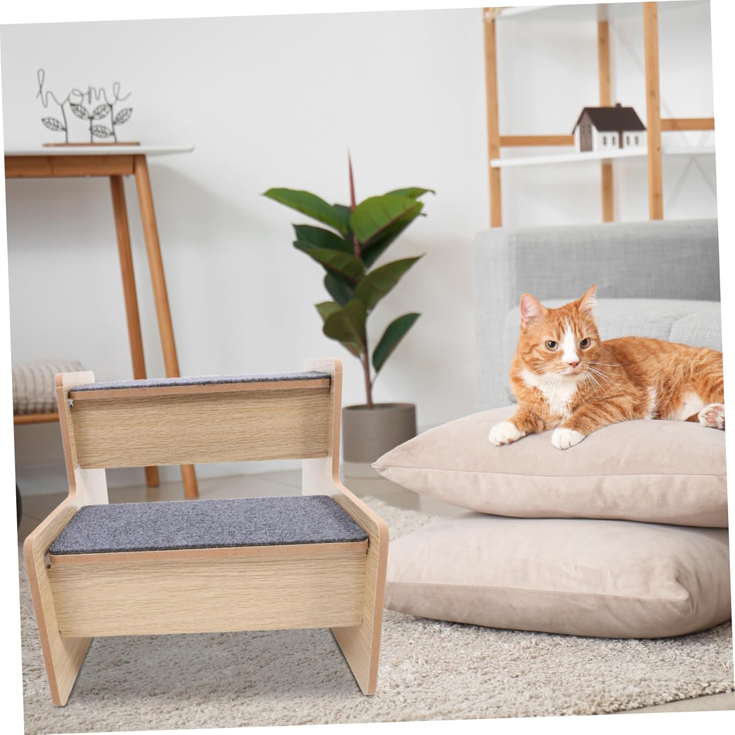 VICASKY Funny Pet Stair Dog Stairs for Small Dogs Pet Step Ladder Easy Installation Storage