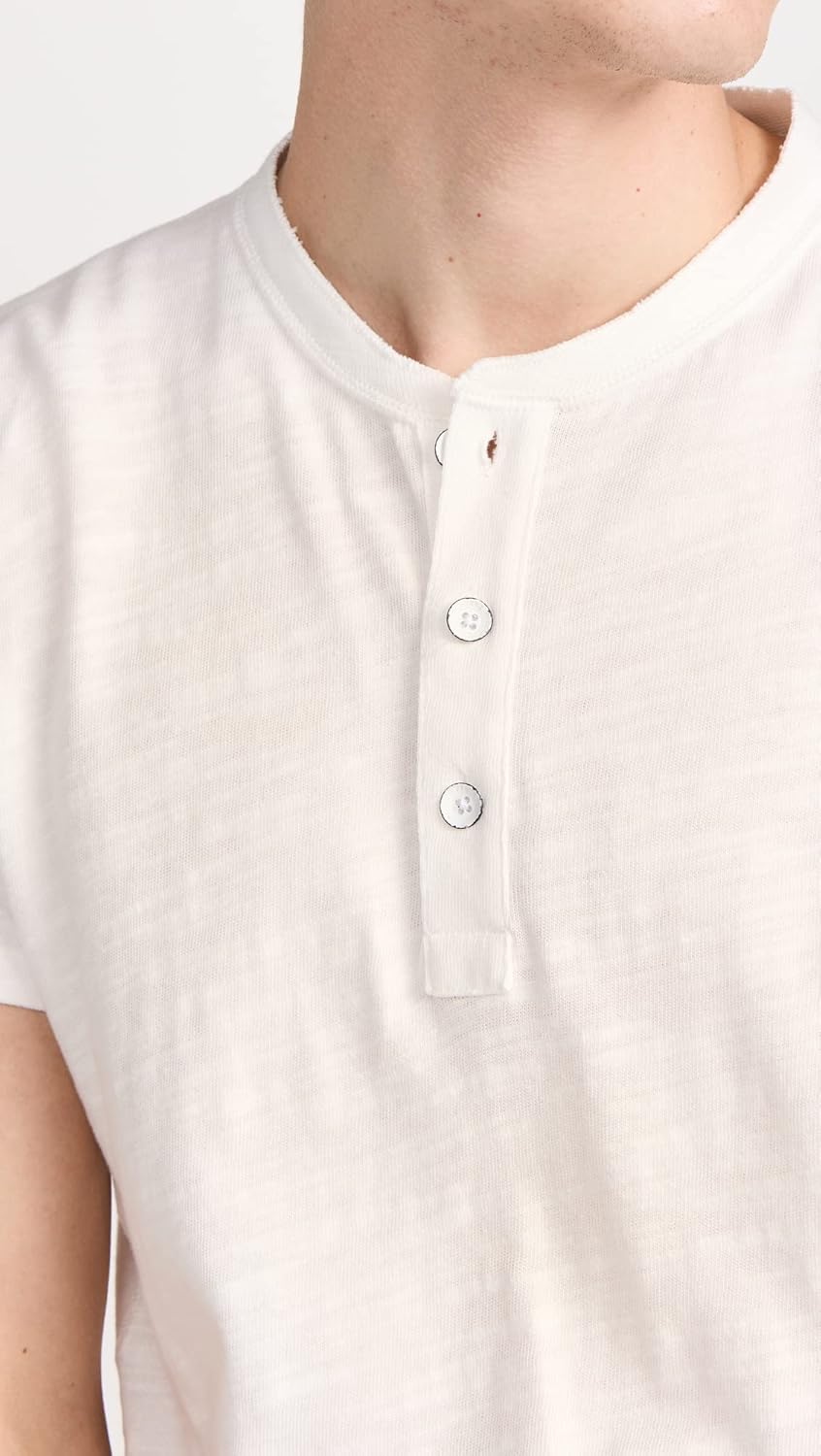 Rag & Bone Standard Issue Men's Classic Short Sleeve Henley - Image 6