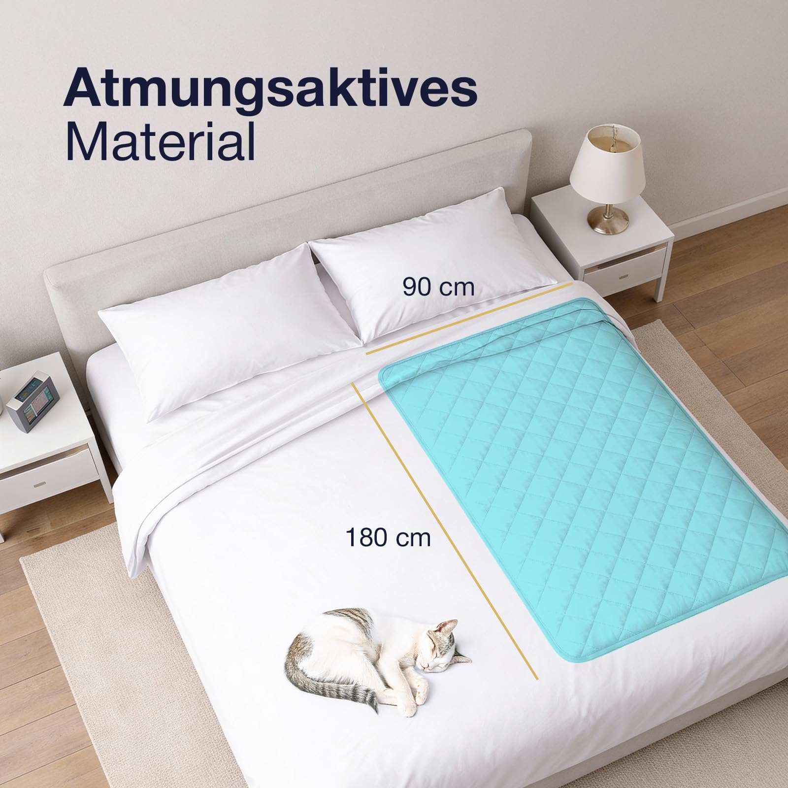 DREAMORA Luna - Leiser & Kompakter Matratzenkühler für Tiefen, Erholsamen Schlaf - Wassergekühlte Bettkühlsystem - Dual-Side Auflage Präzise Temperaturkontrolle
