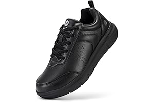 Men Walking Shoes Wide Dress Sneakers Comfortable Leather Shoes for Men Lightweight Plantar Fasciitis Bunions
