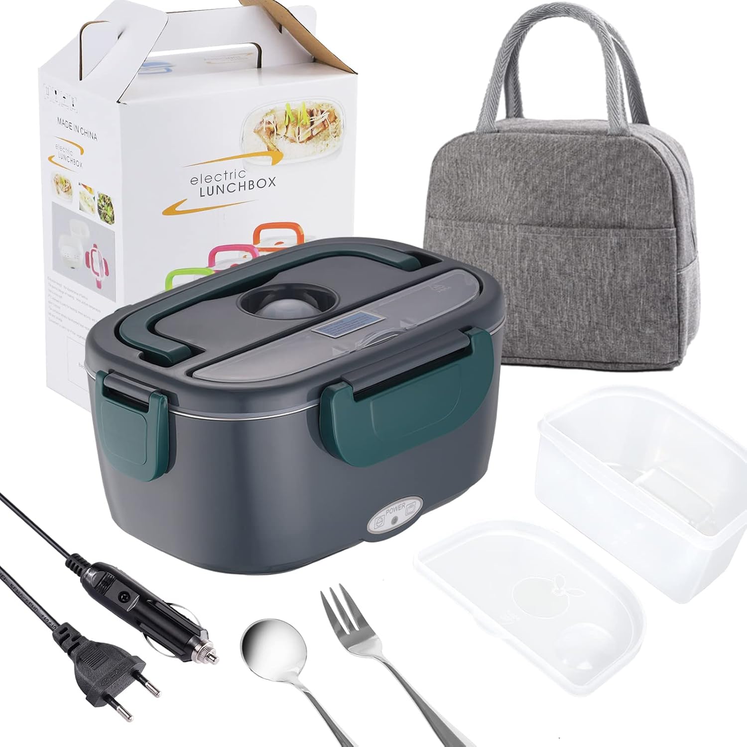 LANMOU Elektrische Lunchbox Mit 16.000mAh Akku - Selbstaufheizende Thermo-Box Für Unterwegs