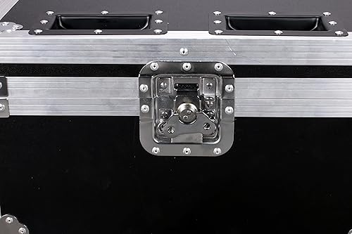 Miniatura 6 de Funda de vuelo 2 en 1 solo para luces de cabeza móvil de araña, caja de carretera, maletín de transporte con 4 ruedas para DJ, discoteca, bar,