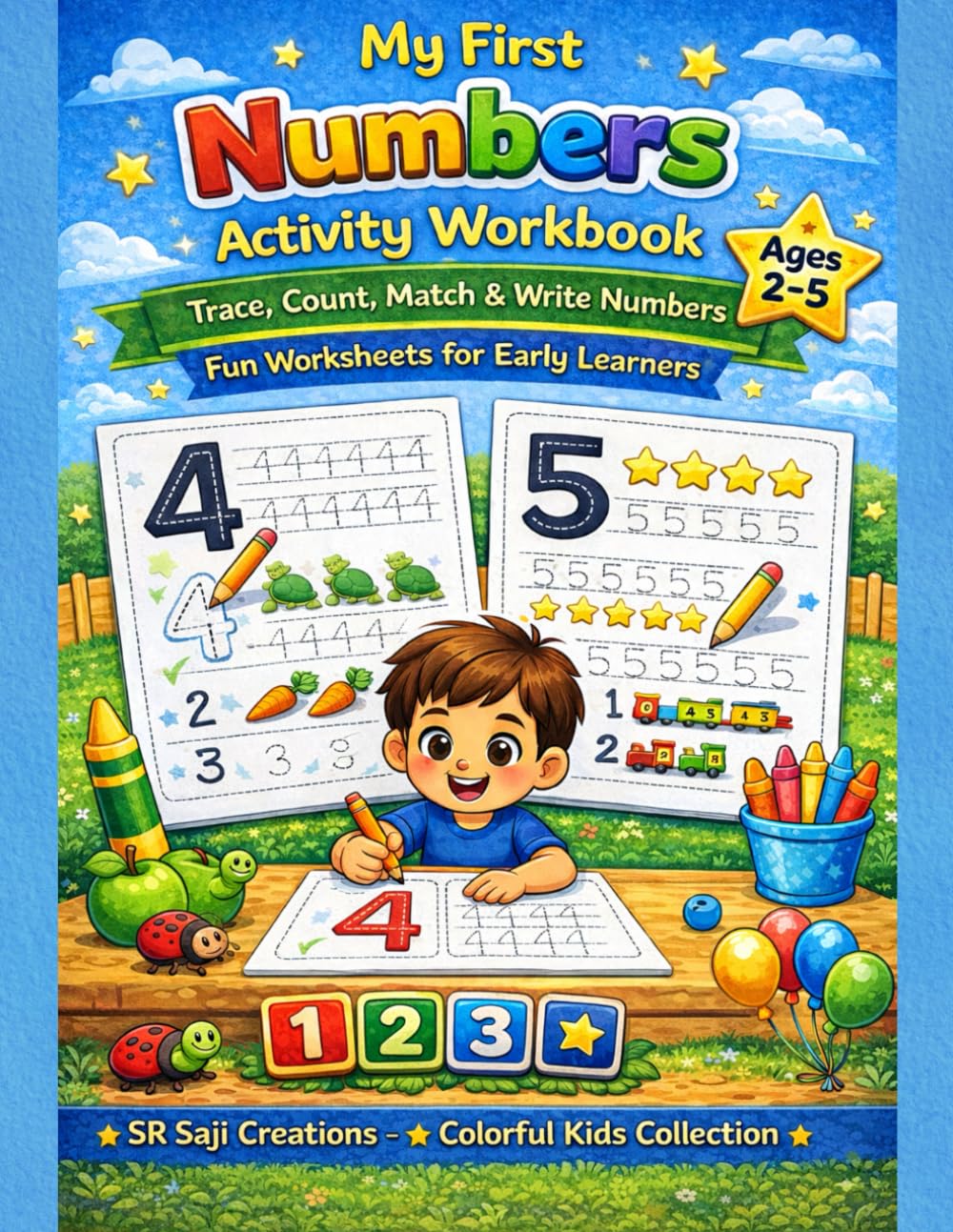 My First Numbers Activity Workbook: Trace, Count, Match & Write Numbers – Fun Worksheets for Early Learners Ages 2–5 (My First Alphabet Fun Activity Series)