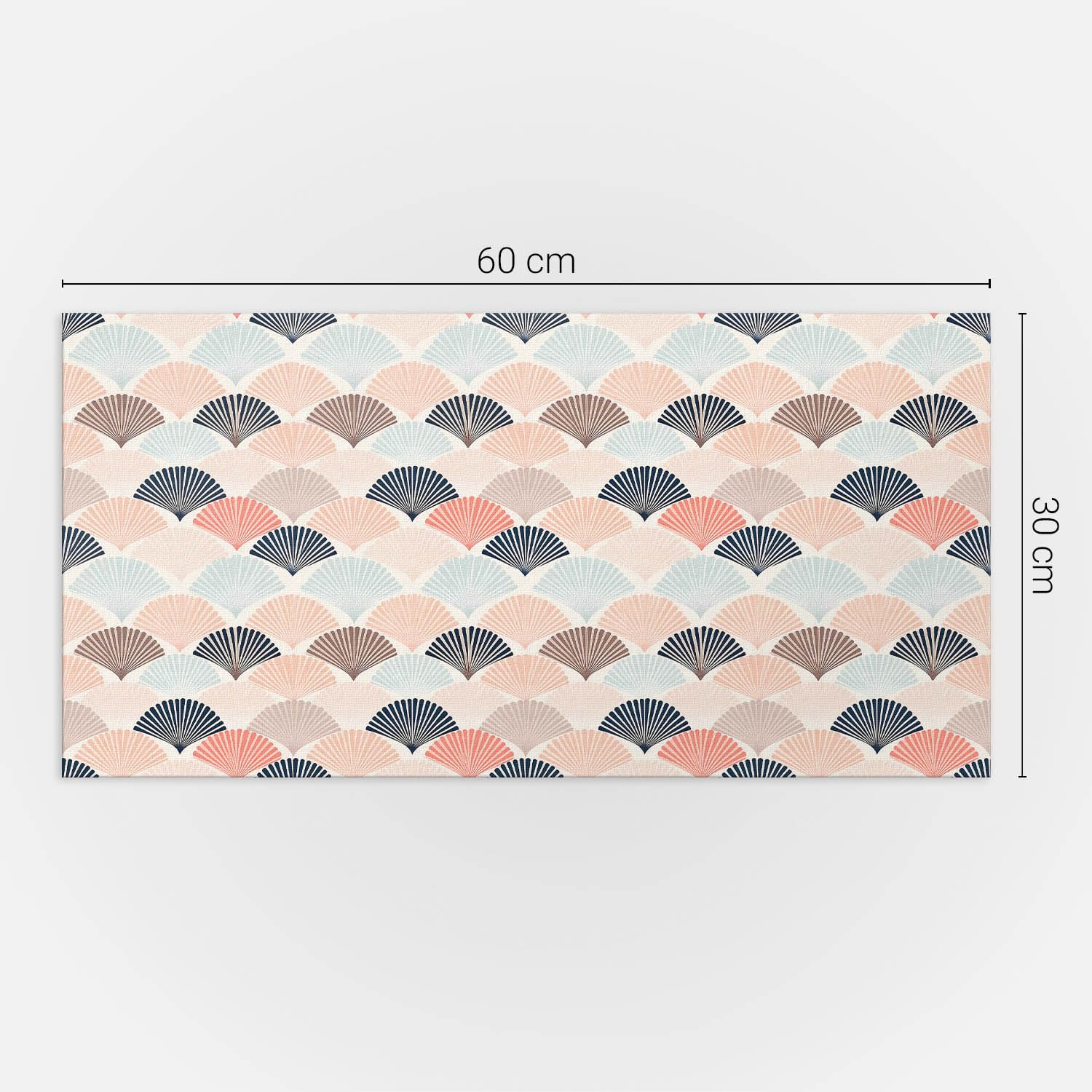 Pannelli Rettangolari PVC 60x30 cm Durevole 6 Pezzi Confezione Multipla Rettangolare Decorazione Pavimentazione Installazione Rapida Antischizzo Vinile - Modello di tifosi in onde