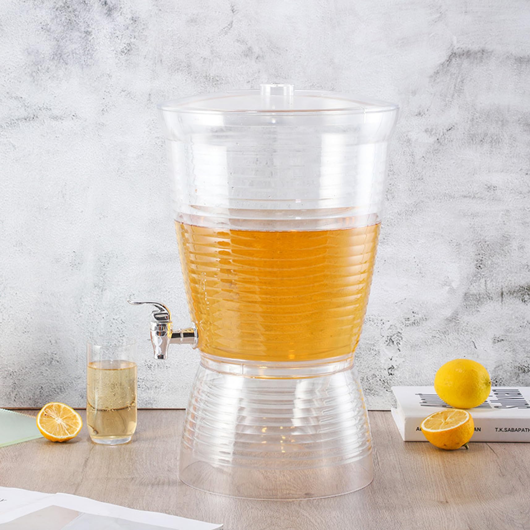 Dispensador de bebidas con soporte, dispensador de bebidas para fiestas con espita, de gran capacidad para reuniones interiores y exteriores, whisky