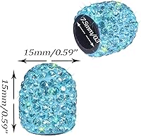 Vista 51 de Tapas de vástago de válvula de neumático de automóvil, 4 tapas universales para válvulas de aire de neumáticos, tapas de válvulas de neumáticos