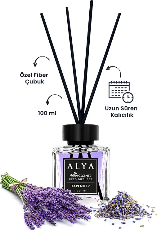 ALYA ALYA Nature's Scents Lavender Bamboo Stick Room Fragrance - Lavender Scent