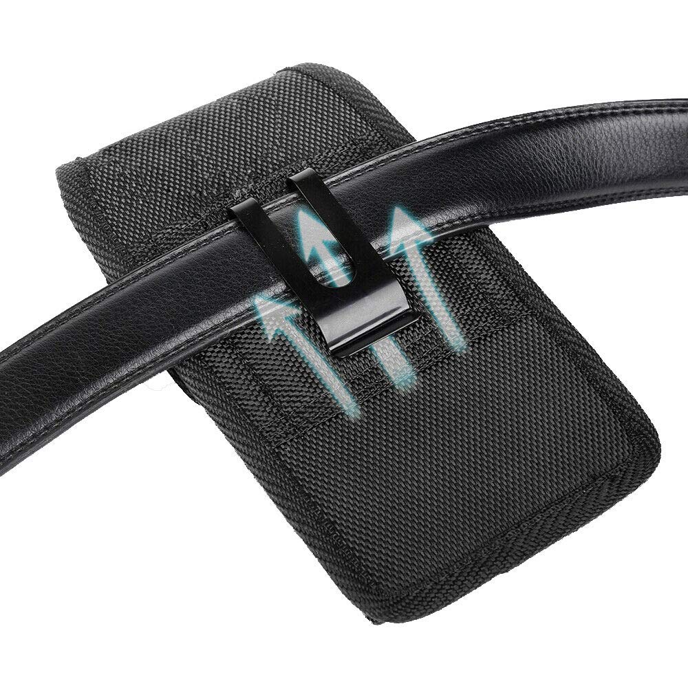 Étui Ceinture Universel ABCTen - Pour Crosscall, Cat, IPhone Plus - Nylon - Mousqueton Inclus