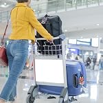 Boîte de 5 Étiquettes de valises, Étiquettes de trousses Identificateurs pour bagages, Flexible & Etiquettes de sac de voyage en silicone brillant, Valises Bagages Étiquettes avec nom cartes d'identité, Accessoires de voyage, pour sac à dos sac à main