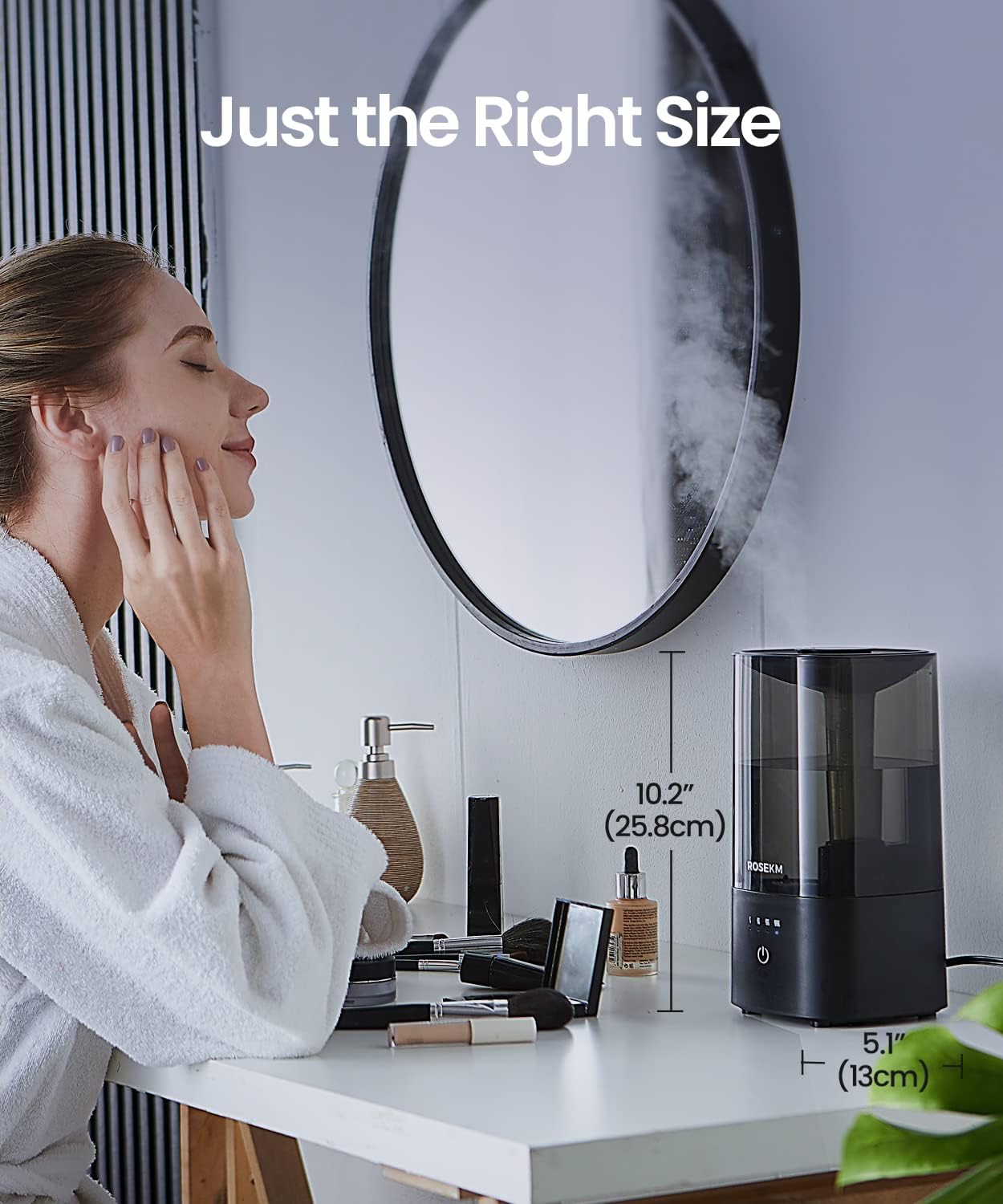 Review Rosekm Cool Mist Ultrasonic Humidifier, 2.0L Humidifiers For 5 Review Rosekm Cool Mist Ultrasonic Humidifier, 2.0L Humidifiers For