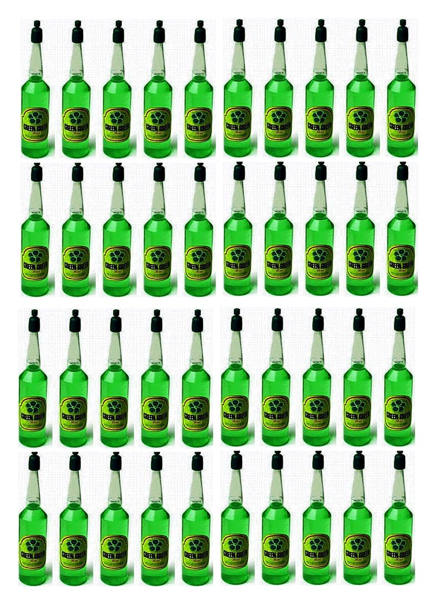 40 Bottles of Super Green Green Plant Food for Lucky Bamboo (36ml/Bottle) – Bulk Pack for Healthy Plant Growth
