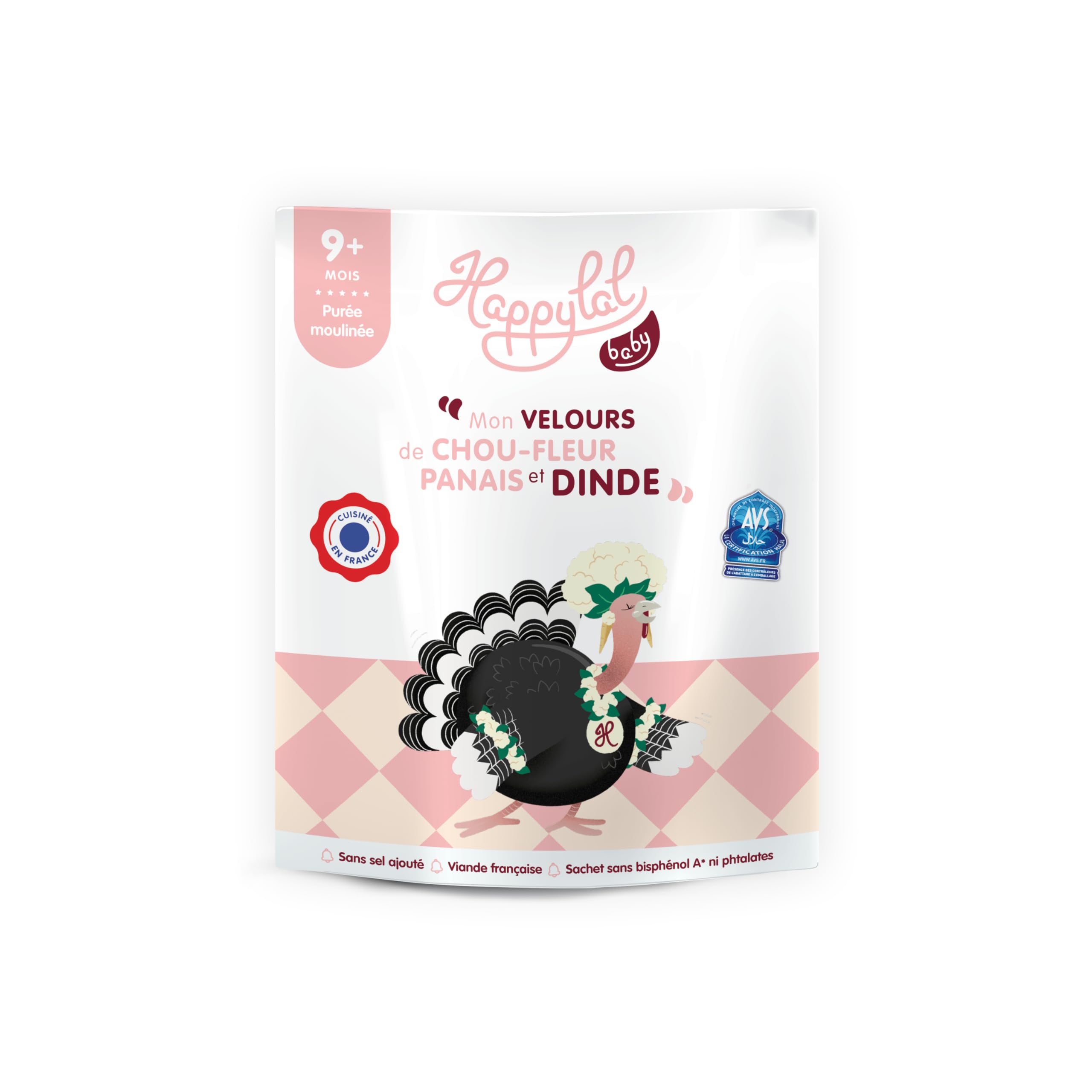 HAPPYLAL BABY, Lot Box Repas Halal pour Bébé, Dès 9 Mois, Fabrication France (5 Sachets)