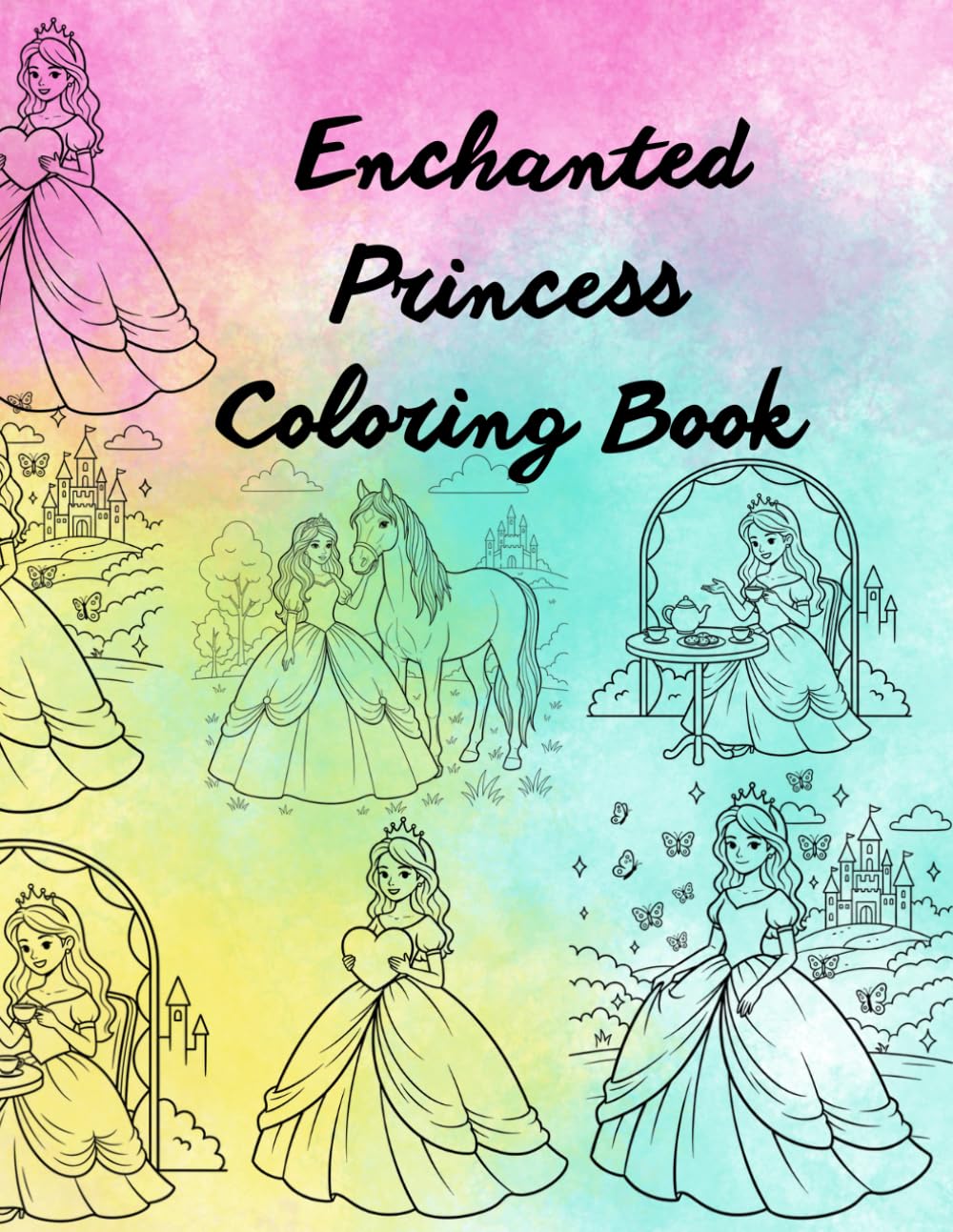 Enchanted Princess Coloring Book