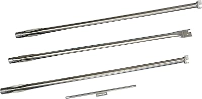 Music City Metals 134D4 Stainless Steel Burner Replacement for Select Kenmore and Weber Gas Grill Models