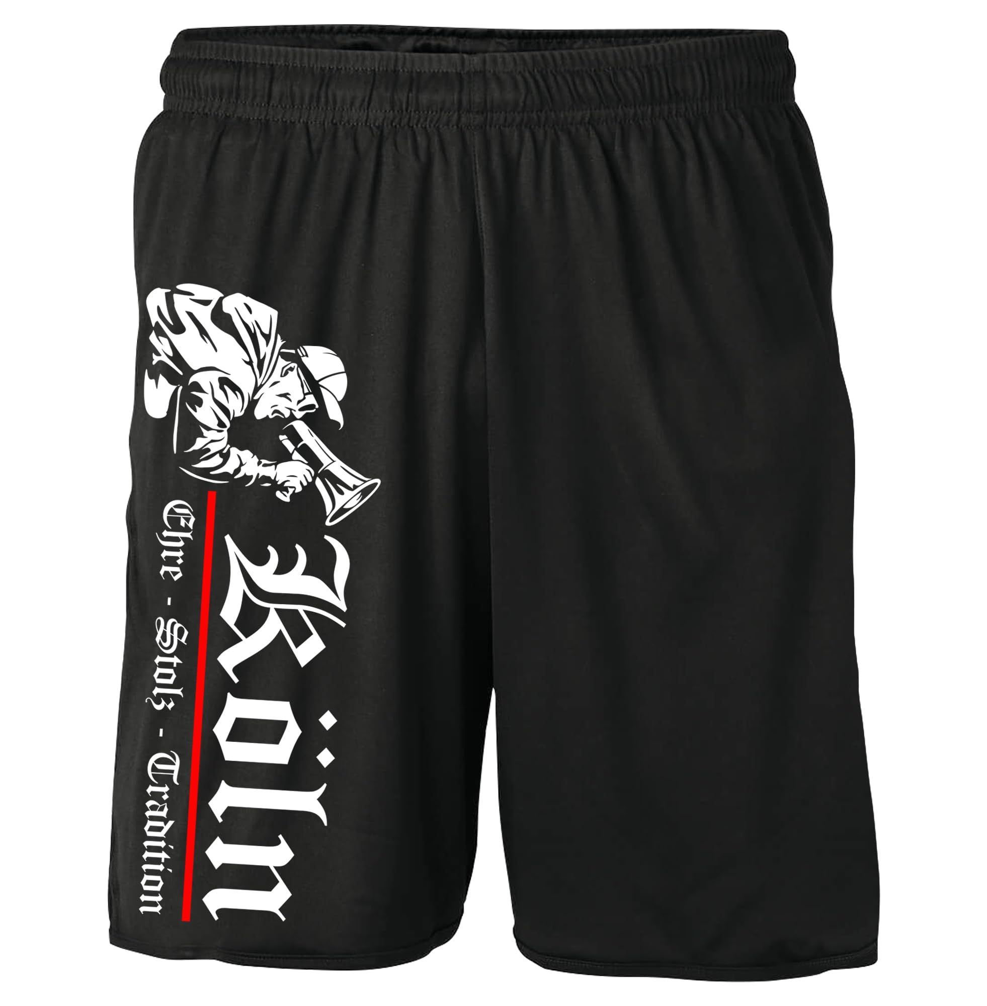 UGLYSHIRT Köln Ehre & Stolz Shorts | Sweatshorts Fanartikel Sport Stadt Cologne Hose Kurze Südkurve | M3