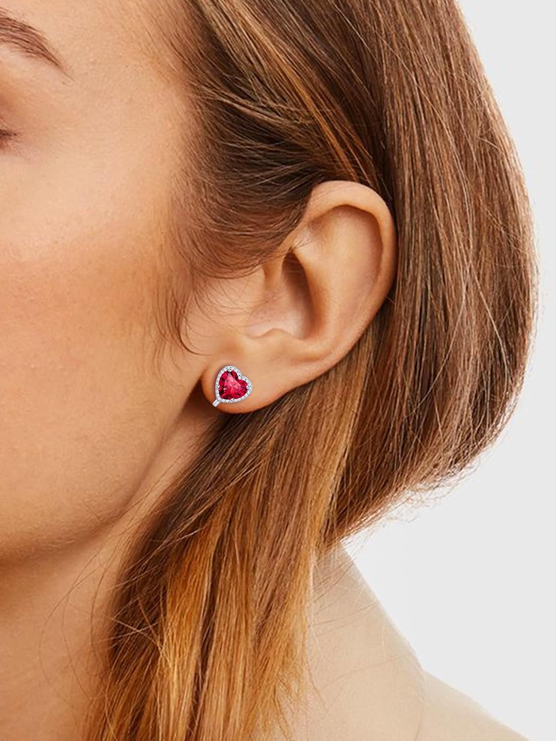 ChicSilver Clip On Earrings Women Hypoallergenic 925 Sterling Silver Birthstone Earrings for Women's Clip-on Earrings