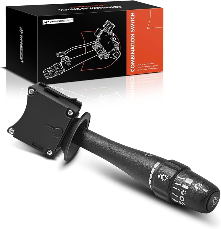 Chave de seta do limpador e lavador do para-brisa A-Premium para Chevrolet Malibu, Pontiac G6 e Saturn Aura – 5 pinos