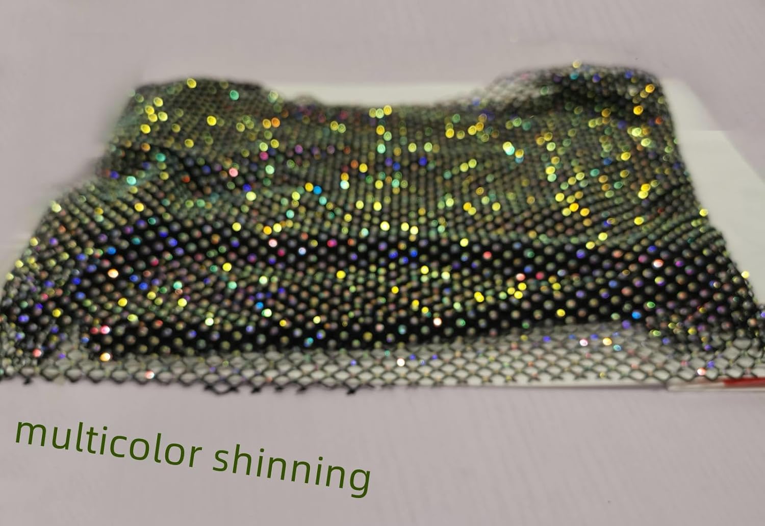 krtwrnt Women's Rhinestone Top Concert Outfits Fishnet Mesh Sparkly Top - Image 3