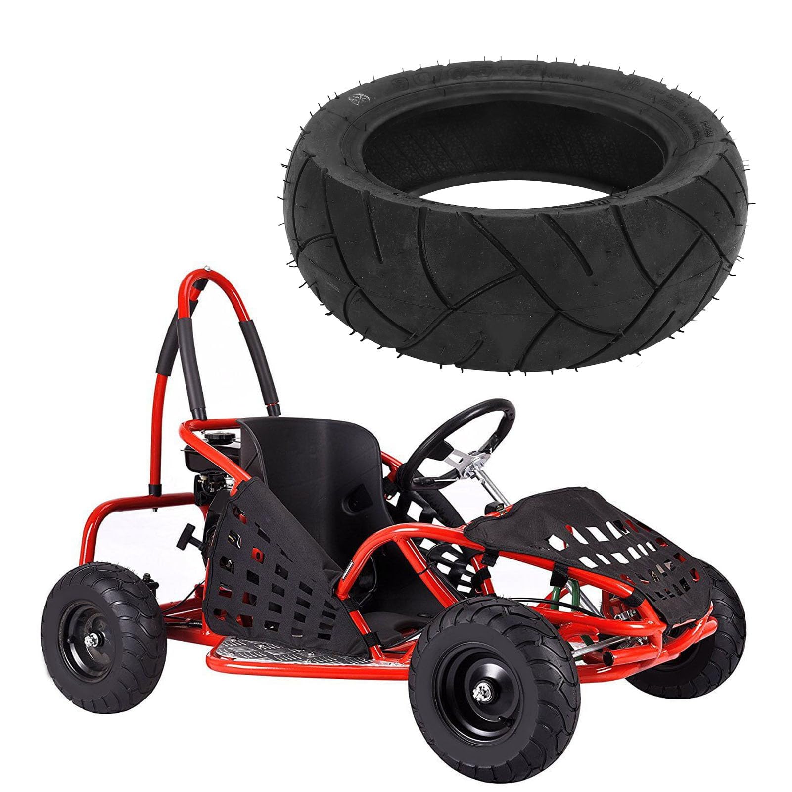 90/65-8 Elektroroller Reifen - Verschleißfester Gummi Für Pocket-Bikes & ATVs