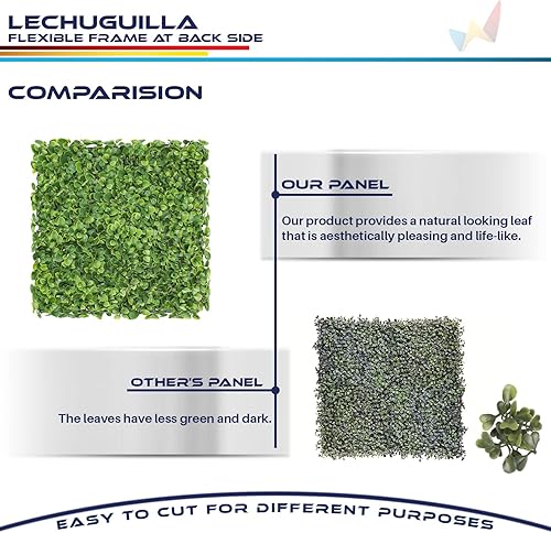 Miniatura 30 de Windscreen4less 6 paneles artificiales de boj de 20 x 20 pulgadas, seto topiario, plantas, hierba, pantalla de privacidad para exteriores, Boj