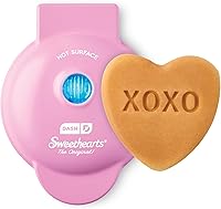 Vista 17 de DASH x Sweethearts® Mini Waflera - Waffle de 4", Waffle en Forma de Corazón, Plancha de Waffles Antiadherente con Calentamiento Rápido, Mini Waflera
