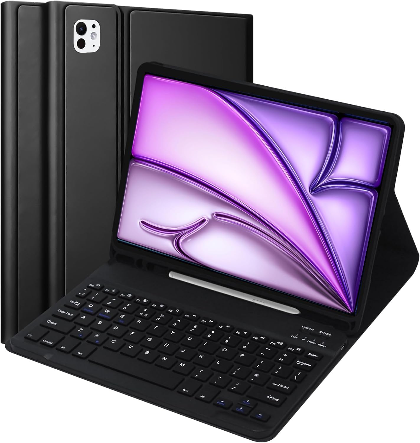 KTOITION Keyboard Case for iPad Air 13 inch (M3 2025, M2 2024), UK