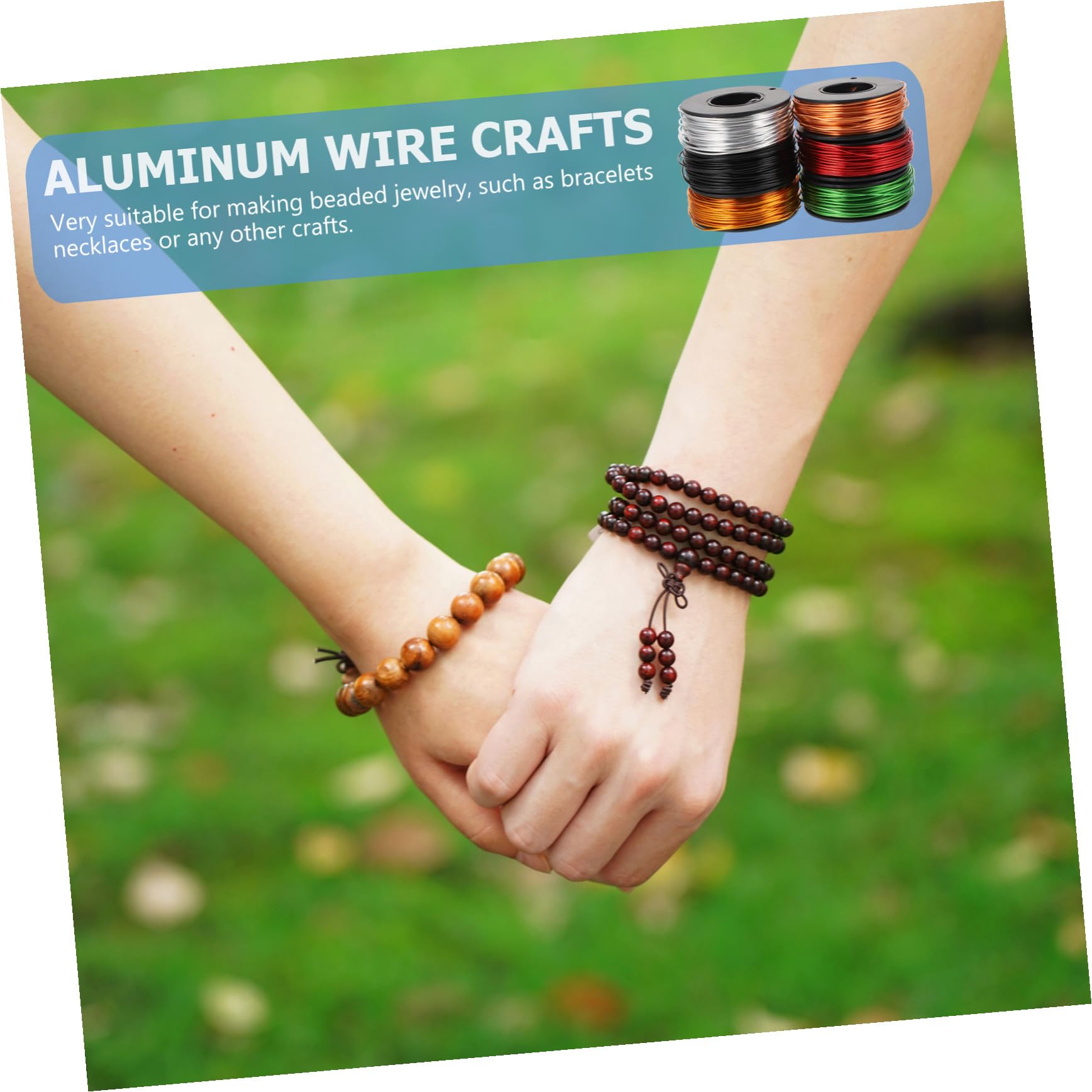 NUOBESTY 6rollen Aluminiumdrähte für DIY-projekte Gartenarbeit und Modellbau Vielseitige Aluminiumdrähte in Handgefertigt für Kunst und Basteln