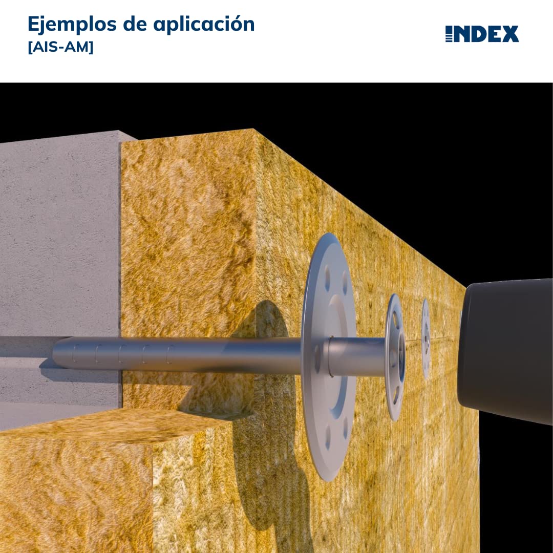INDEX A PERFECT FIXING - AISAM085 【AIS-AM】 Arandela de reparto metálica para fijación de elementos semirrígidos, Medida Ø85 mm, Caja de 500 unidades