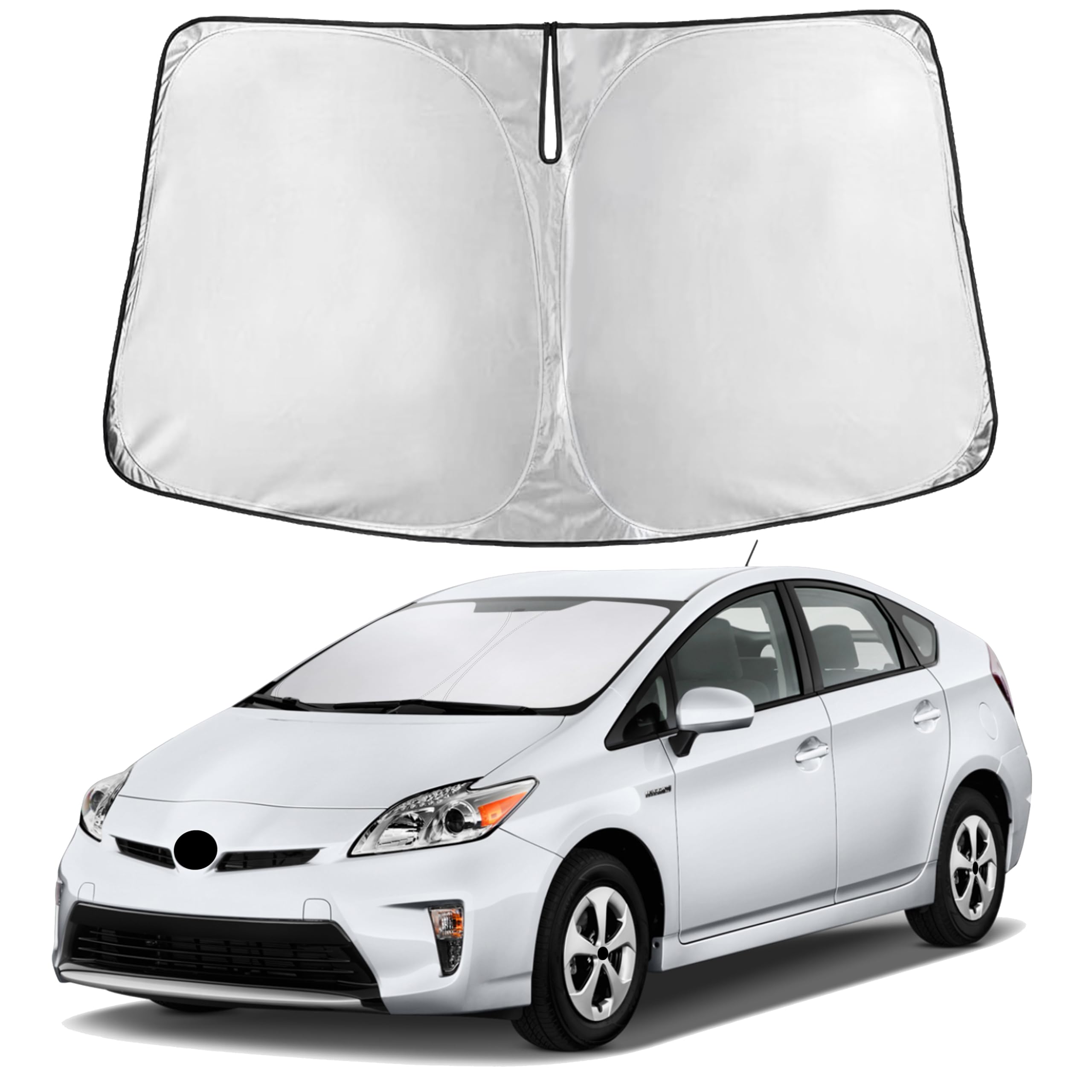 EcoNour Windshield Sunshade Compatible for Toyota Prius Hatchback 2010-2015