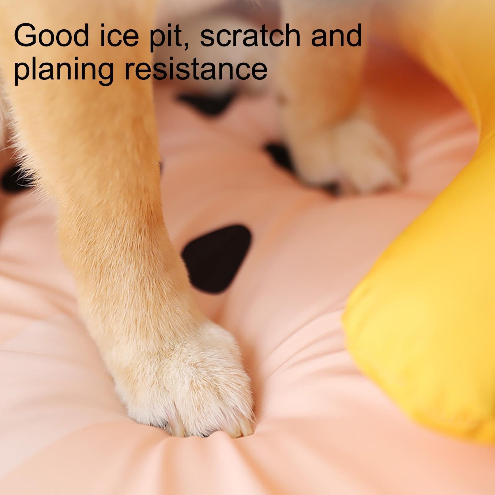Alfombrilla de refrigeración para mascotas, con forma de paleta colorida | Cama impermeable para perro, manta de refrigeración cómoda y transpirable con almohada para el hogar, criadero