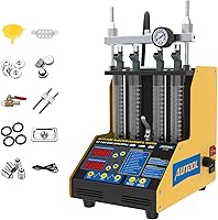 Vista 5 de AUTOOL Limpiador y probador de inyector de combustible de onda ultrasónica, herramientas de limpieza de sistemas de inyección de combustible