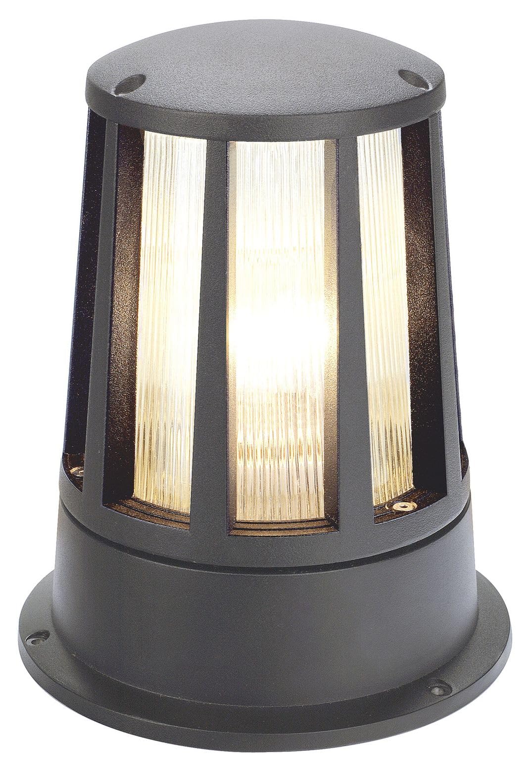 SLV CONE | Stehleuchte, LED Außen-Beleuchtung für Wege, Wände, Eingänge, Outdoor Garten-Lampe, Außenleuchte, Standleuchte |rund, IP54, E27, anthrazit