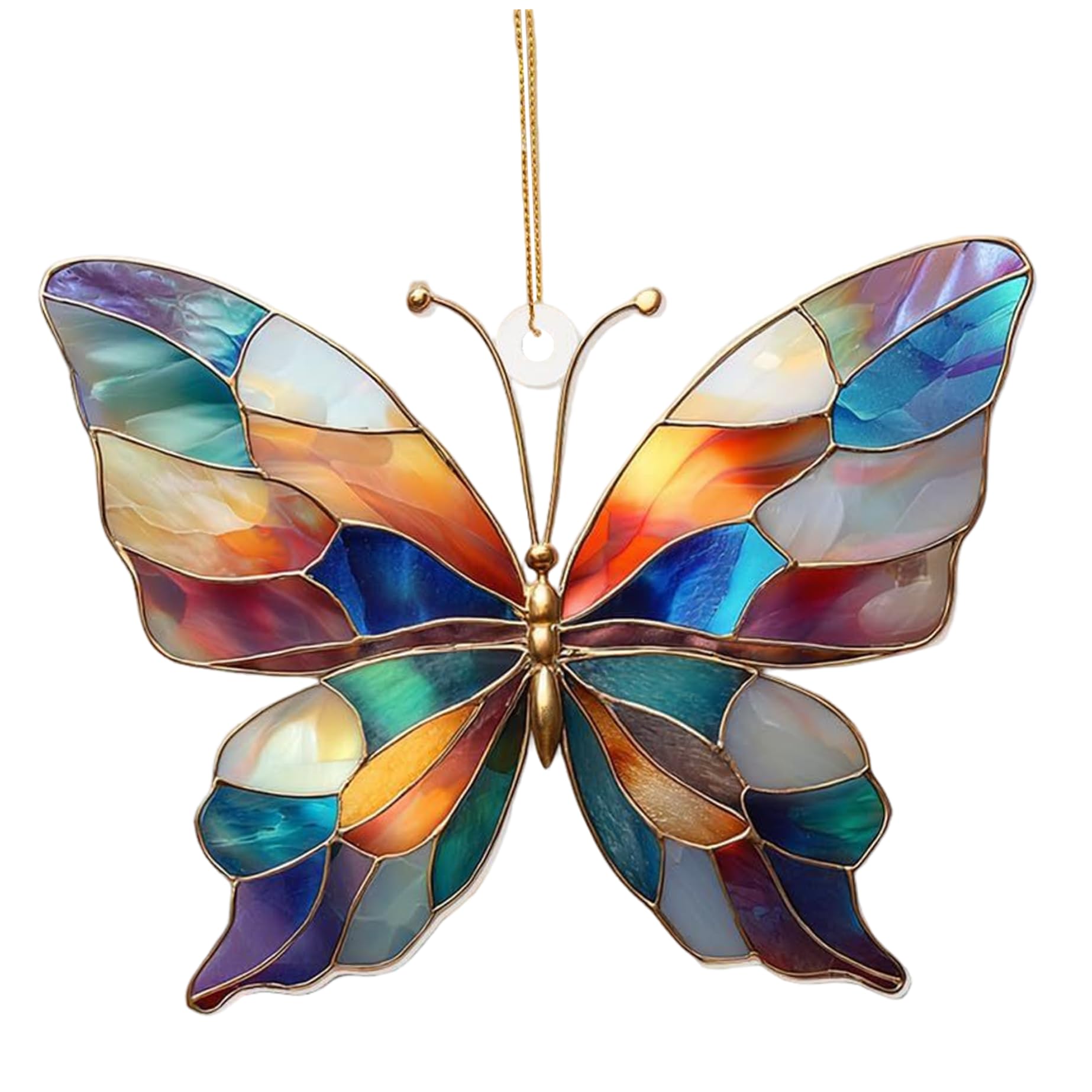 Butterfly Suncatchers Colorful Acrylic Garden Suncatchers with Hanging Hook Window Sun Catchers Decor Butterfly Ornaments for Home