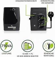Sursă de alimentare neîntreruptibilă (UPS) Tecnoware ERA PLUS 750VA pentru PC, modem, NAS, dispozitive POS, 2 prize Schuko, protecție la supratensiune 2