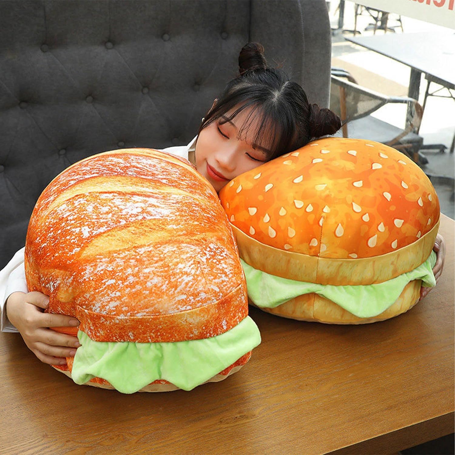 Amazon.com: LELEBEAR Hamburger Pillow Head Inside, Cheeseburger