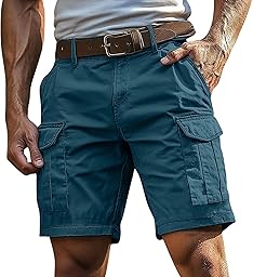 Bermudas Hombre Verano Montaña Casual Bolsillos Bermudas Senderismo Multibolsillos Trekking