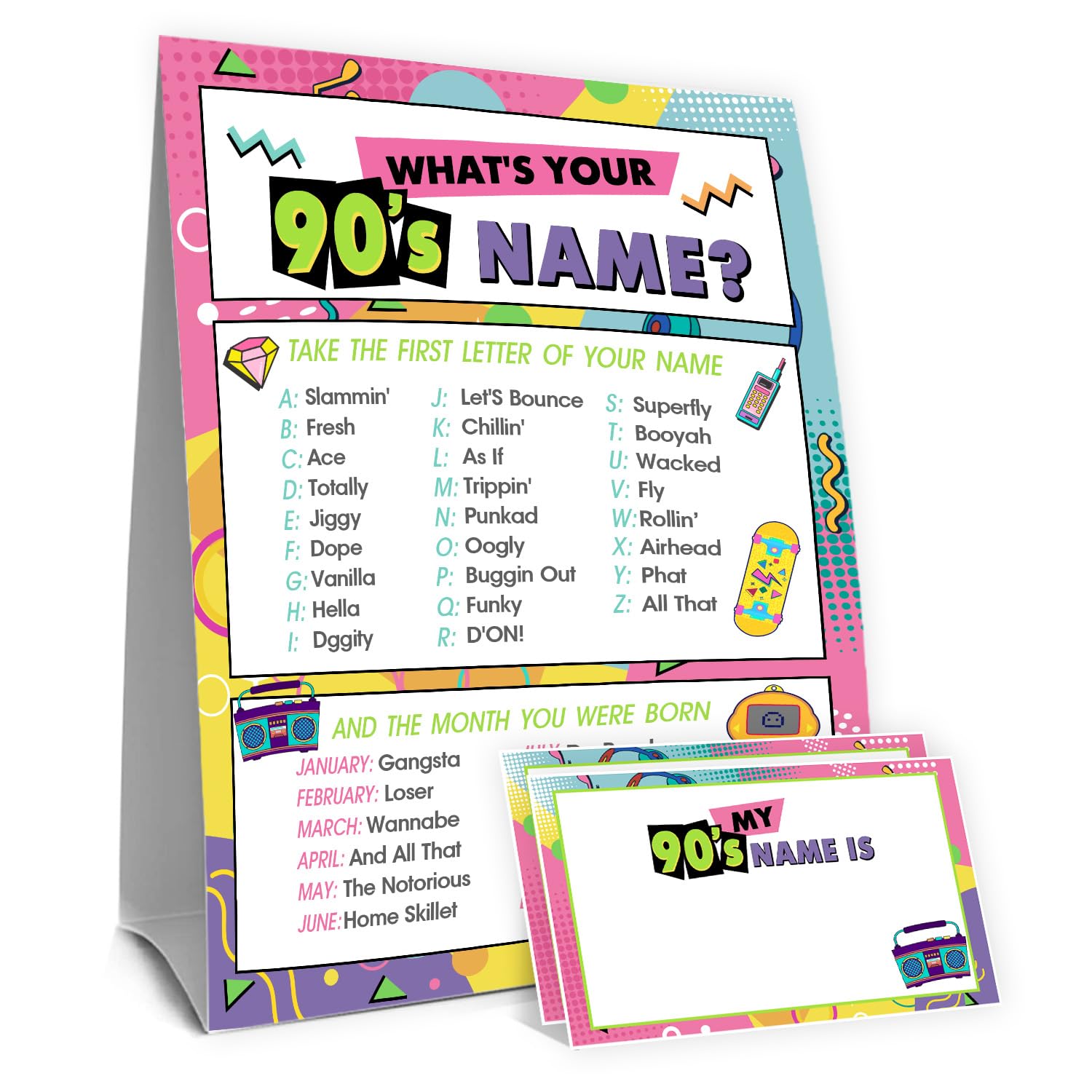 Beer Name Game Sign - Party Decorations -16