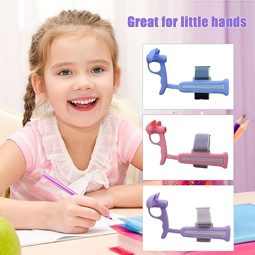 Miniatura 6 de FSZMan Pinza para lápices para niños y niños pequeños, ayuda de escritura ergonómica, soporte para lápices para 3-9 años aprendiendo a escribir