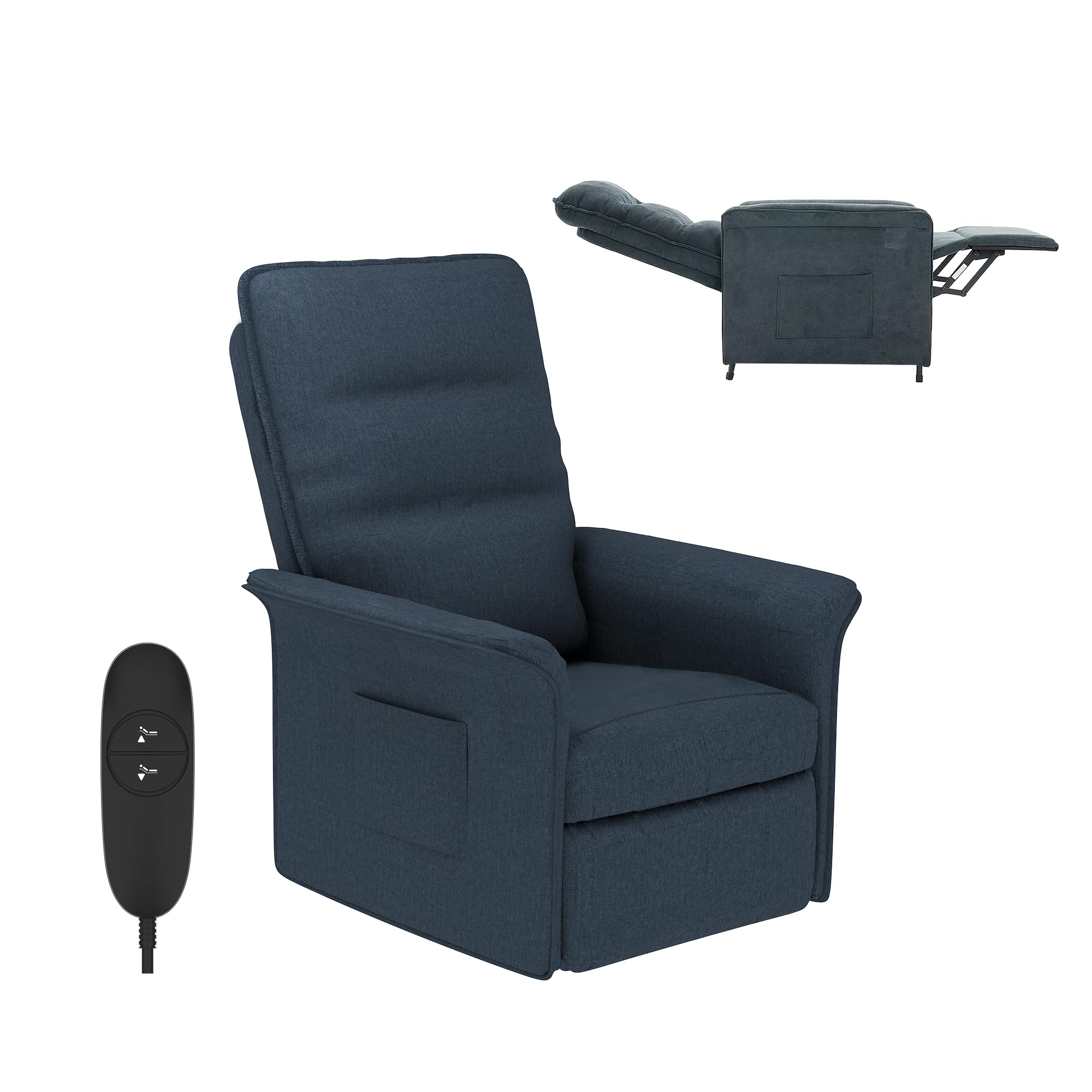 FLEXISPOT Poltrona Relax Elettrica Push Back Sedia Relax Ergonomica Schienale Regolabile 105-155°, Per Arredo Salotto, Soggiorno e Ufficio