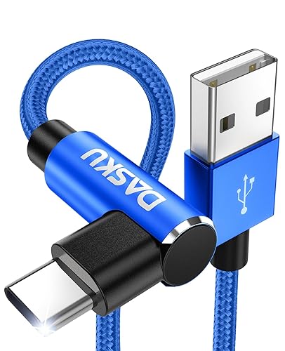 Miniatura 13 de Cable USB C a USB C de 90 grados, paquete de 2 cables de carga de 6 pies y 60 W, para iPhone 17 Pro Max, trenzado de ángulo recto largo tipo C