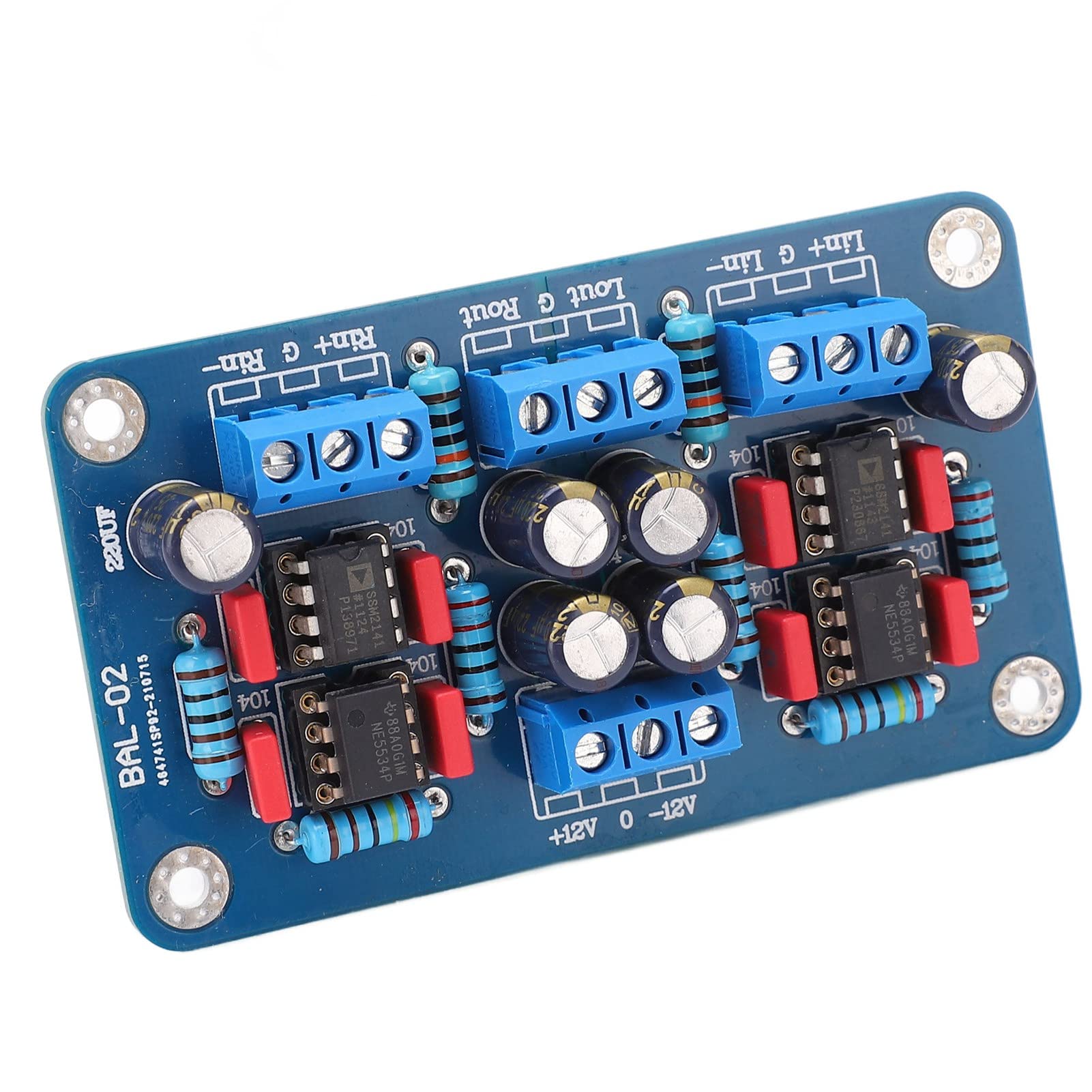 Balanced to Unbalanced Preamplifier Board Single Ended Output Preamplifier Board for Amplifier Retrofit